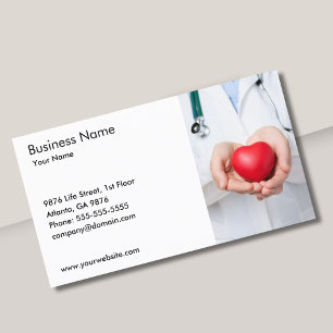 Doctor and Heart Business Card Template