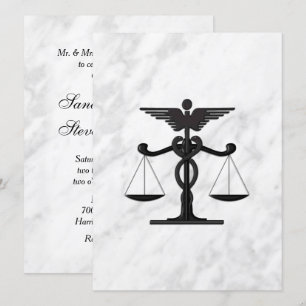 Doctor and Lawyer Wedding Invitation