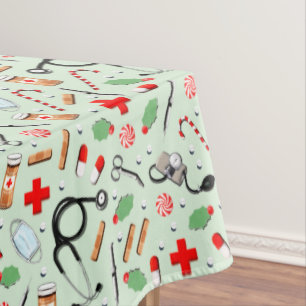 Doctor and Nurse Holiday Party Tablecloth