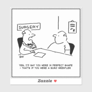 Doctor and Patient in Doctor's Surgery - Funny