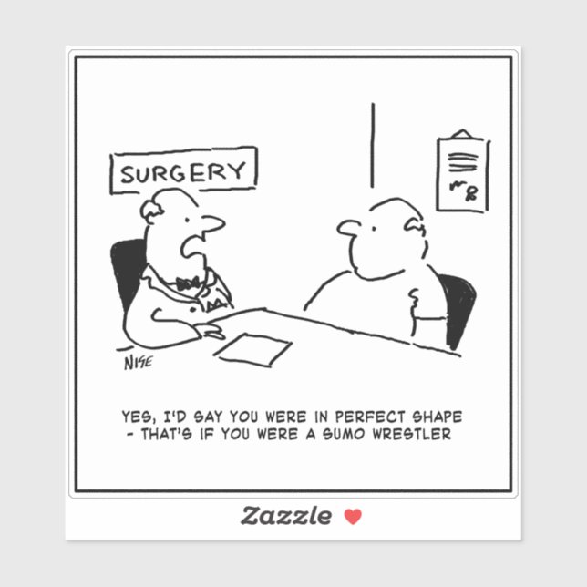 Doctor and Patient in Doctor's Surgery - Funny (Sheet)