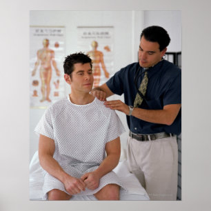 Doctor and patient poster
