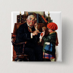 Doctor and the Doll 15 Cm Square Badge