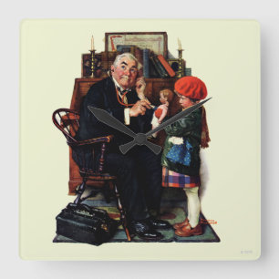 Doctor and the Doll Square Wall Clock