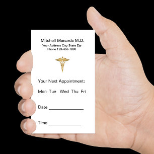Doctor Appointment Budget Bulk Business Cards 