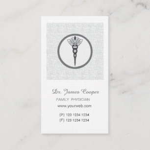 Doctor Appointment Grey Speckled Linen