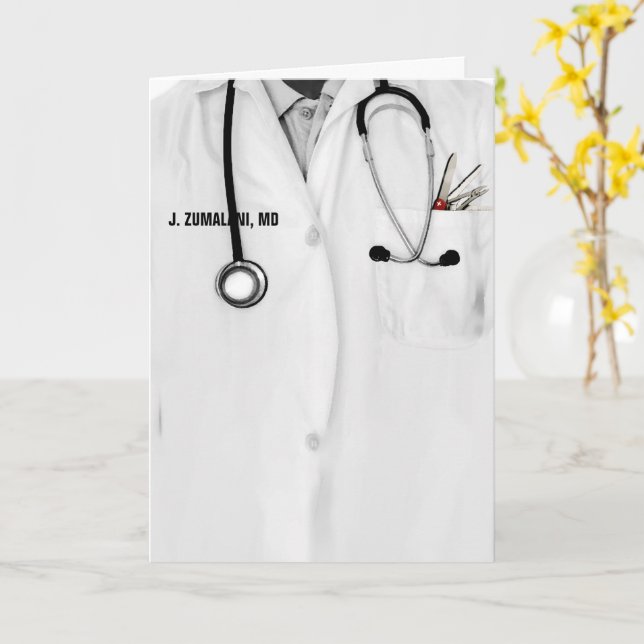 Doctor Appreciation  Card (Yellow Flower)