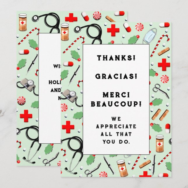Doctor Appreciation Holiday Cards (Front/Back)