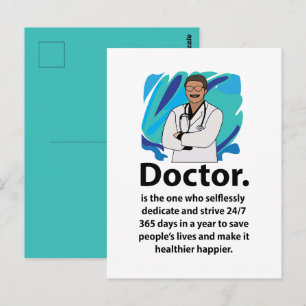 Doctor Appreciation Quote Postcard