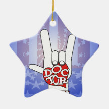 DOCTOR ASL SIGN I LOVE YOU - HEART - MEDICAL CROSS