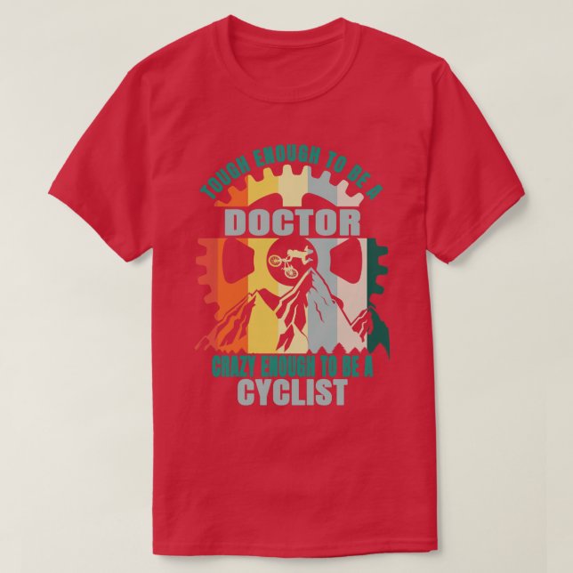 Doctor Biker Design T-Shirt (Design Front)
