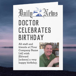 Doctor Birthday Card to Personalise