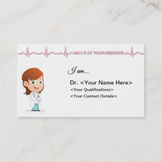 Doctor-Business Card-Female Business Card