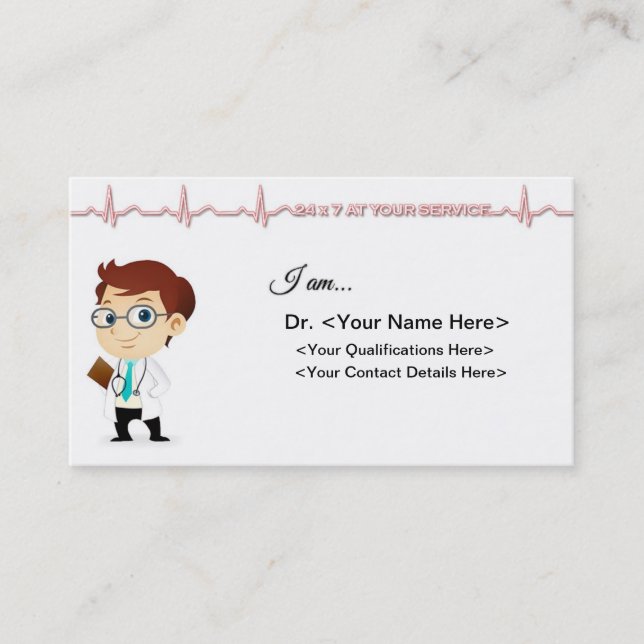 Doctor-Business Card-Male Business Card (Front)