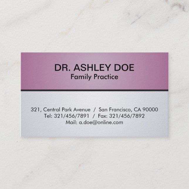 Doctor - Business Cards (Front)