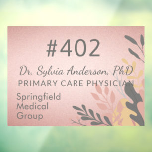 Doctor Business Sign Window Cling Decal