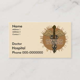 Doctor Caduceus Appointment Card