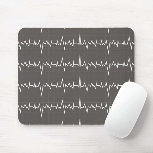 Doctor Cardiac Heartbeat Medical Hospital Health Mouse Mat (With Mouse)