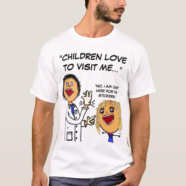 Doctor Cartoon Joke T-Shirt (Front)