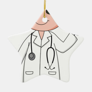 Doctor Ceramic Tree Decoration