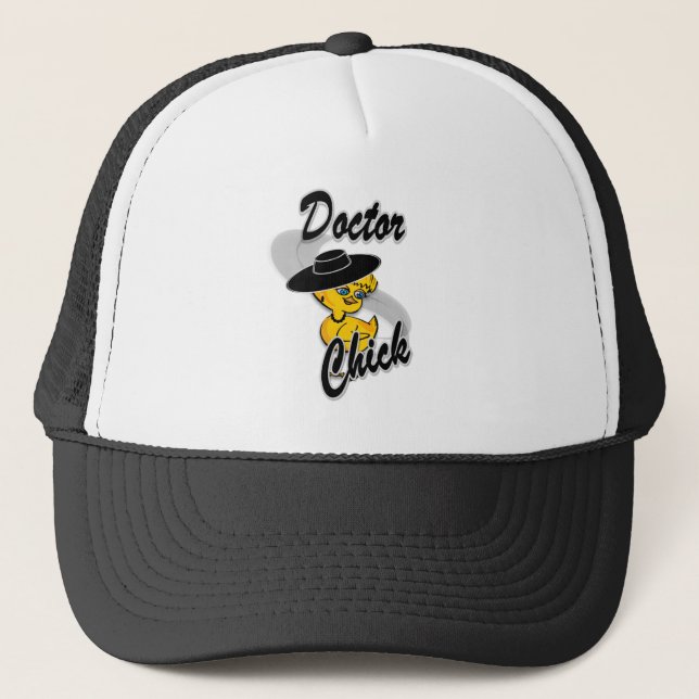 Doctor Chick #4 Trucker Hat (Front)