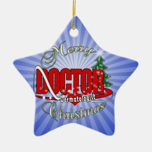 DOCTOR CHRISTMAS Dermatologist Ceramic Tree Decoration