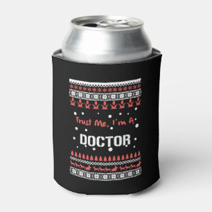 Doctor Christmas Shirt Can Cooler