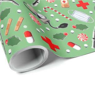 Doctor Christmas Wrapping Paper