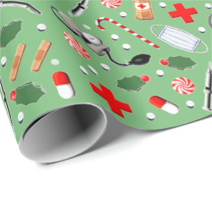 Doctor Christmas Wrapping Paper