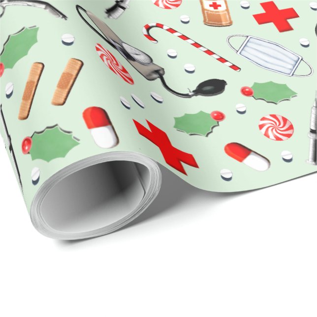 Doctor Christmas Wrapping Paper (Roll Corner)