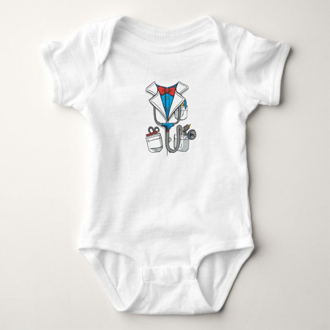 Doctor Coat Baby Bodysuit (Front)