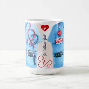 Doctor Coat Stethoscope Mug Custom Medical Nurse