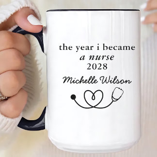 Doctor | Custom Minimalist Nursing School Graduate Coffee Mug