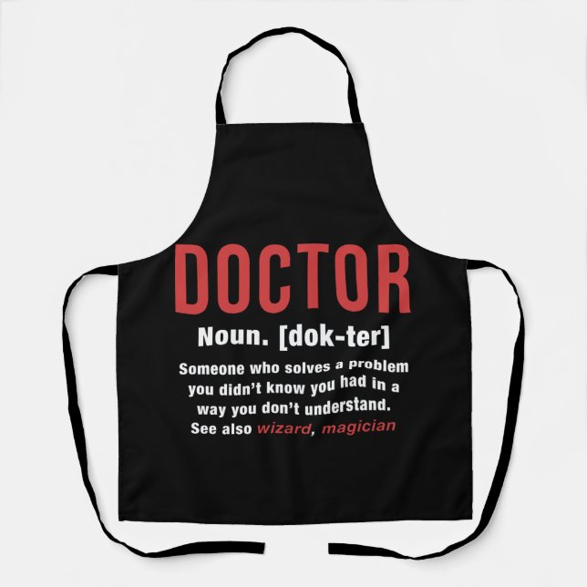 Doctor Definition Apron (Front)