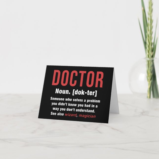 Doctor Definition Card (Front)