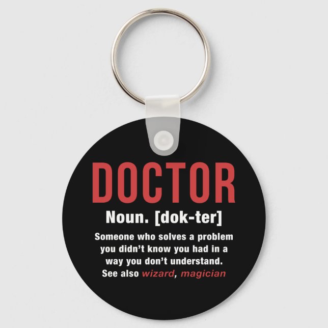 Doctor Definition Key Ring (Front)