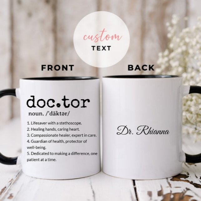 Doctor Definition Lifesaver with a Stethoscope Mug (Creator Uploaded)