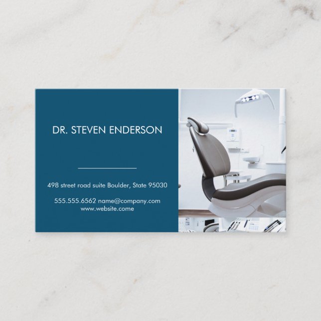 Doctor | Dental Office Chair Business Card (Front)