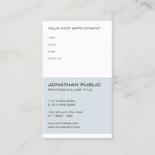Doctor Dentist Elegant Modern Appointment Reminder Card