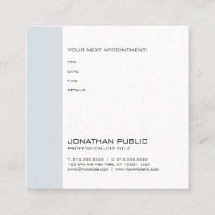 Doctor Dentist Therapist Chic Appointment Reminder Card
