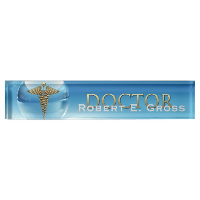 DOCTOR Desk Name Plate (Front)