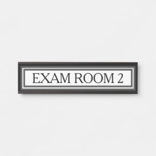 Doctor Doctor's Exam Room Office Door Sign Black