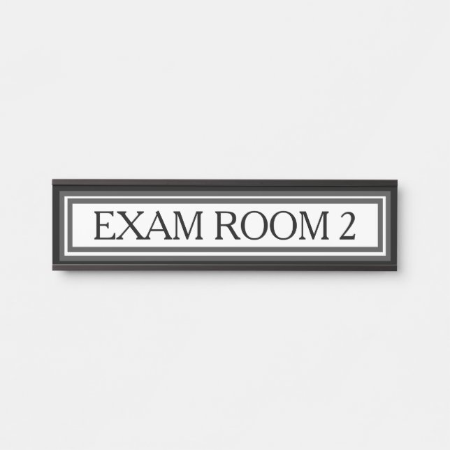 Doctor Doctor's Exam Room Office Door Sign Black (Front)