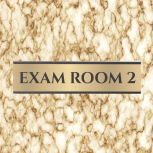 Doctor Doctor's Exam Room Office Door Sign Gold