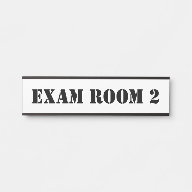 Doctor Doctor's Exam Room Office Door Sign Stencil (Front)