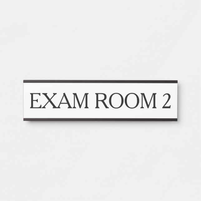 Doctor Doctor's Exam Room Office Door Sign White (Front)