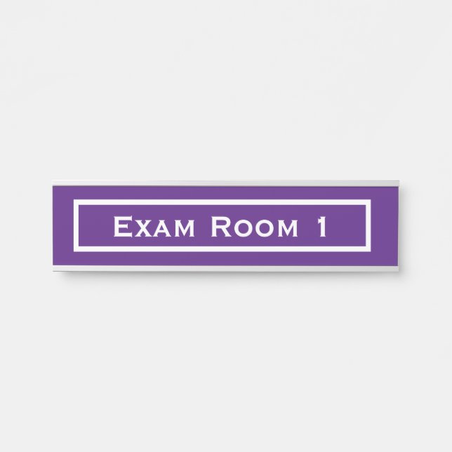 Doctor Doctor's Office Dentist Exam Room Door Sign (Front)