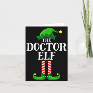 Doctor Elf Matching Family Group Christmas Party P Card