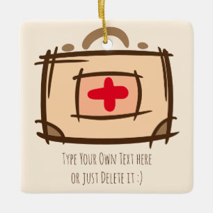 Doctor, emergency, nurse, paramedic gift Template Ceramic Ornament