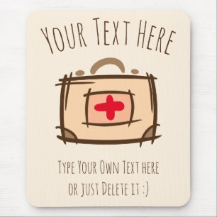 Doctor, emergency, nurse, paramedic gift Template Mouse Mat